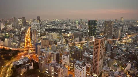 Tokyo City Timelapse Stock Footage
