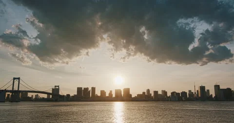 Tokyo cityscape Stock Footage 130837472