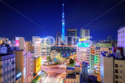 Tokyo cityscape Stock Photos