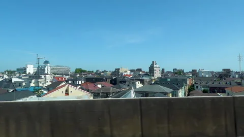 Tokyo cityscape seen from the train window Stock Footage 240807681