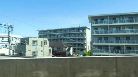 Tokyo cityscape seen from the train window Stock Footage 240808277