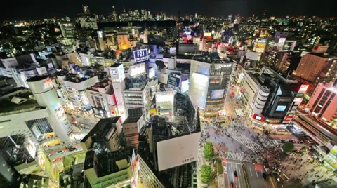 Tokyo Cityscape Time Lapse Stock Footage 33295248