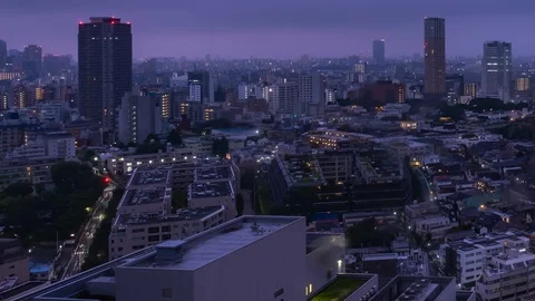 TOKYO CITYSCAPE TIME LAPSE Stock Footage 123654719