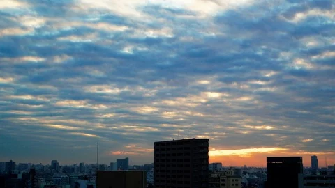 Tokyo Clouds Timelapse 4K - Calm  스톡 동영상 99736553