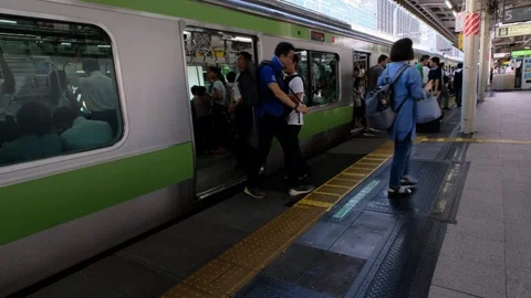 Tokyo Commuter Train Stock Footage 94473899