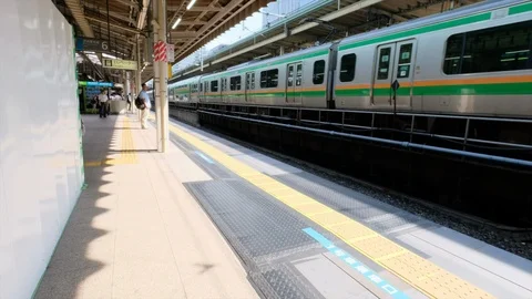 Tokyo Commuter Train Stock Footage 94474317