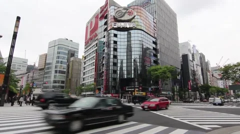 Tokyo Crosswalk Stock Footage 40296806