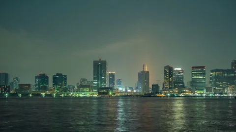 Tokyo at dark night Stock Footage 81887744