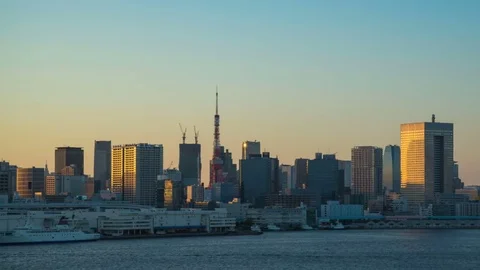 Tokyo at dark night Stock Footage 81887828