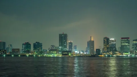 Tokyo at dark night Stock Footage 81887853