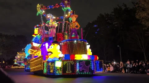 Tokyo Disney Electrical Parade Stock Footage 242395840