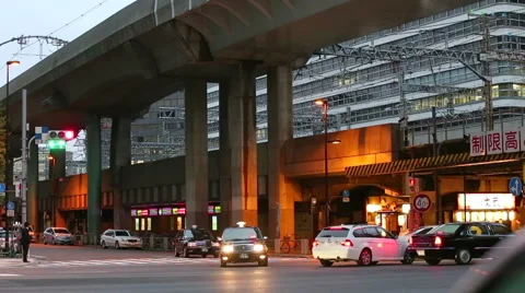 Tokyo District oldest restaurants Stock Footage 42274845
