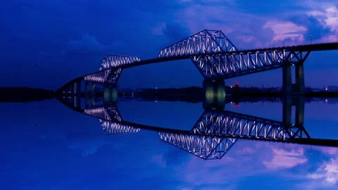 Tokyo Gate Bridge Illumination Stock Footage 327618665