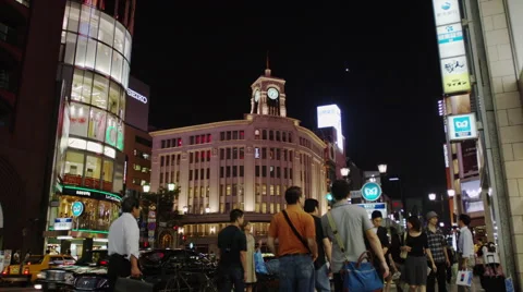 Tokyo Ginza scenes Stock Footage 50785536