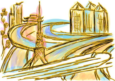 Tokyo Stock Illustration