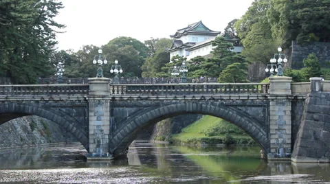 Tokyo Imperial Palace (2) Stock Footage