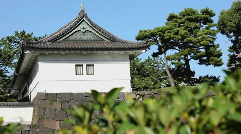 Tokyo Imperial Palace Stock Footage 32109348