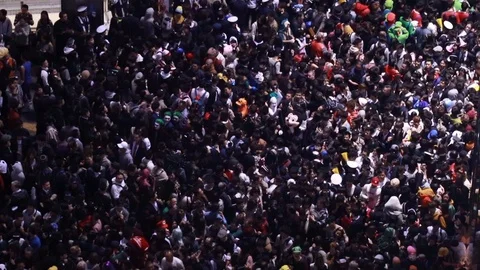 Tokyo Insane Crowd Stock Footage 98927843