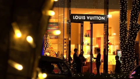 Louis Vuitton Store In Warsaw, Poland Stock Photo