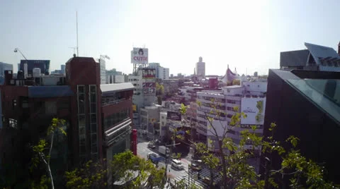 Tokyo Japan Intersection Skyline Stock Footage 24866023