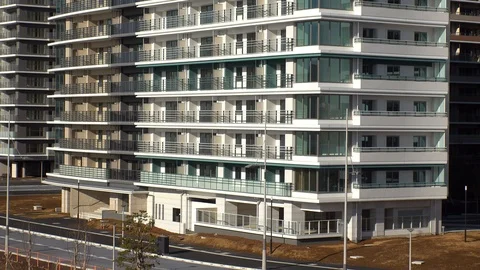 TOKYO, JAPAN Olympic Village for Tokyo... Stock Video Pond5