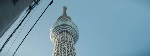 Tokyo Japan SkyTree anamorphic Stock Footage 231308872