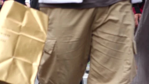 TOKYO, JAPAN : Slow motion shot of crowd of people walking at Shibuya. Stock Footage 249711253