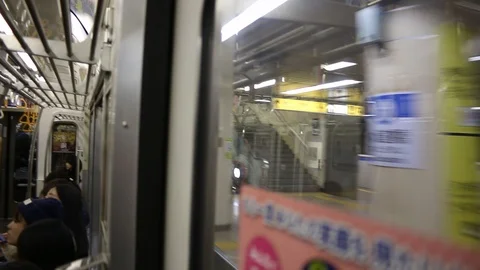 Tokyo Japan Train Stock Footage 126787590