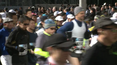 Tokyo Marathon Stock Footage 31207104