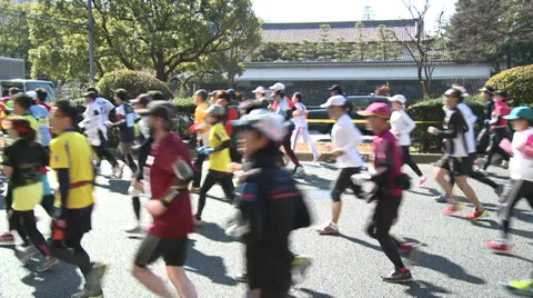 Tokyo Marathon Stock Footage 31207278