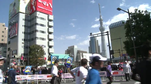 Tokyo Marathon Stock Footage 31255325