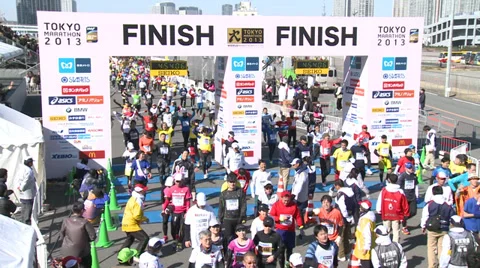 Tokyo Marathon Stock Footage 31255363