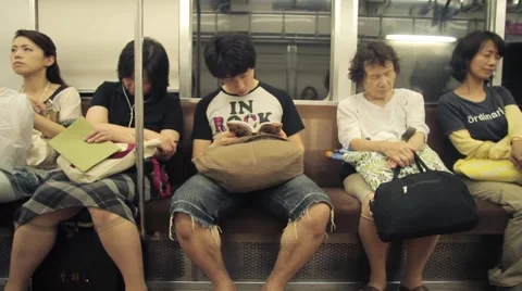 Tokyo Metro commuters 動画素材 1042718