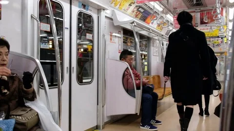 TOKYO METRO GINZA LINE Stock Footage 84293766