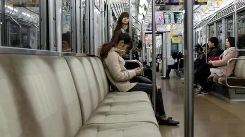 TOKYO METRO SUBWAY Stock Footage 84505823