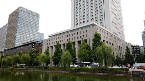 Tokyo Modern Building Time Lapse Stock Footage 112687480