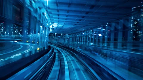 Tokyo MonoRail #2 time-lapse Stock Footage 64878048