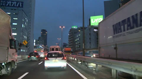 Tokyo night driving Stock-Footage 31079735