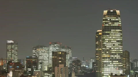 Tokyo at night Stock Footage 813219