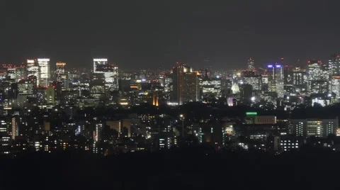 Tokyo at night Stock Footage 3520963
