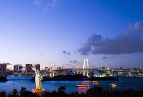 Tokyo at night Stock Photos