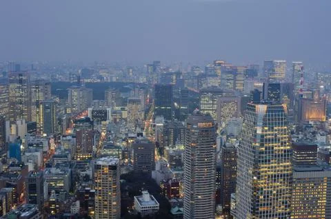 Tokyo at night Stock Photos