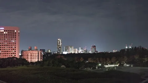 Tokyo at night seen from a window Stock Footage 77921310