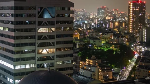 Tokyo Night Time Lapse 库存影片 114612722