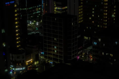 Tokyo Night Timelapse Stock Footage 54798711