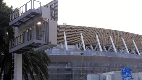 Tokyo olympic games stadium 스톡 동영상 102598205