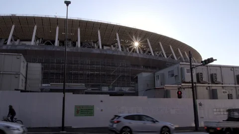 Tokyo olympic games stadium Video stock 102598213