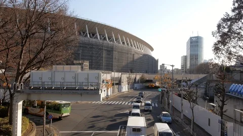Tokyo olympic games stadium Video stock 102598348