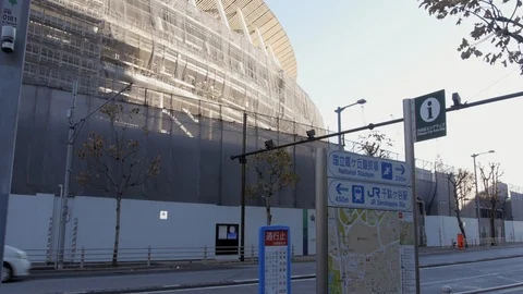 Tokyo olympic games stadium Video stock 102598349