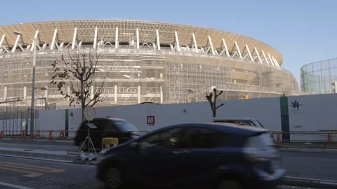 Tokyo olympic games stadium Video stock 102598382